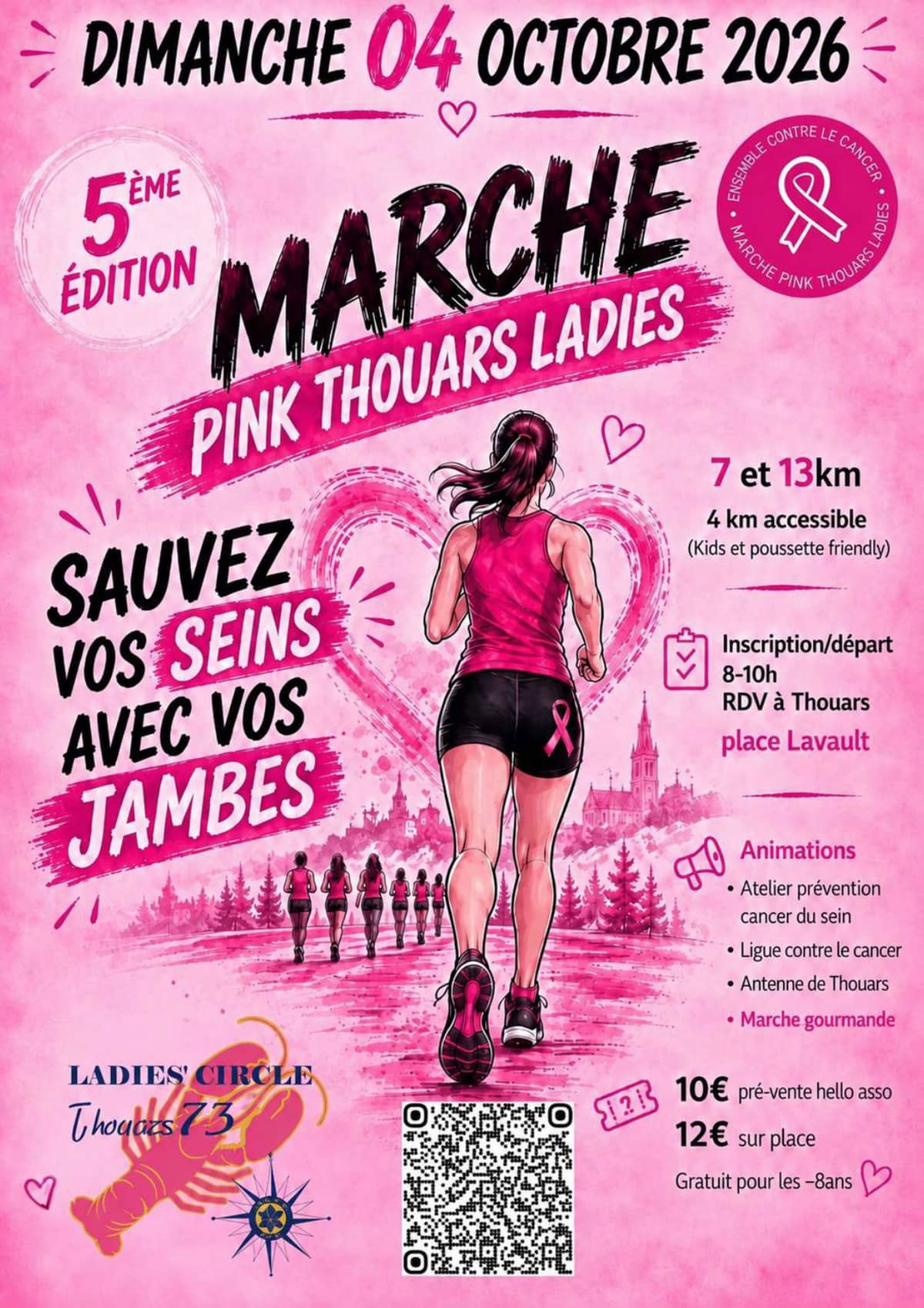 Illustration de l'événement : La marche des Pink Thouars Ladies