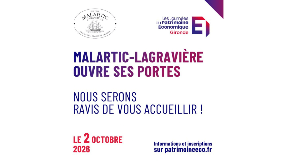 Illustration de l'événement : Les Journées du Patrimoine Economique - Château Malartic-Lagravière