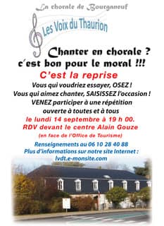 Illustration de l'événement : Reprise des répétitions des Voix du Thaurion