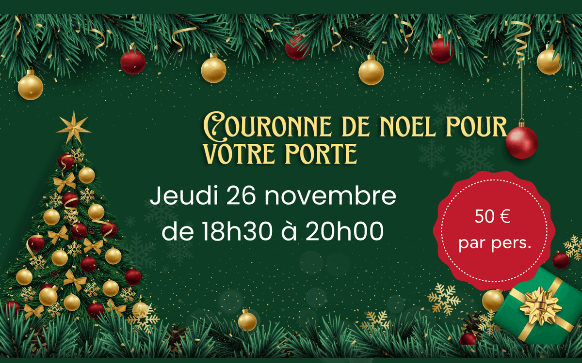 Illustration de l'événement : Atelier de Noël - couronne de porte