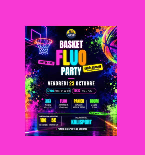 Illustration de l'événement : Basket Fluo Party