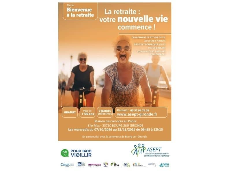 Illustration de l'événement : Atelier bienvenue à la retraite