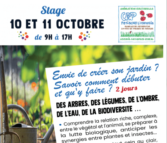 Illustration de l'événement : Stage création de jardin