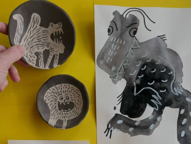 Illustration de l'événement : Atelier Céramique - Une Tache ! Un Monstre