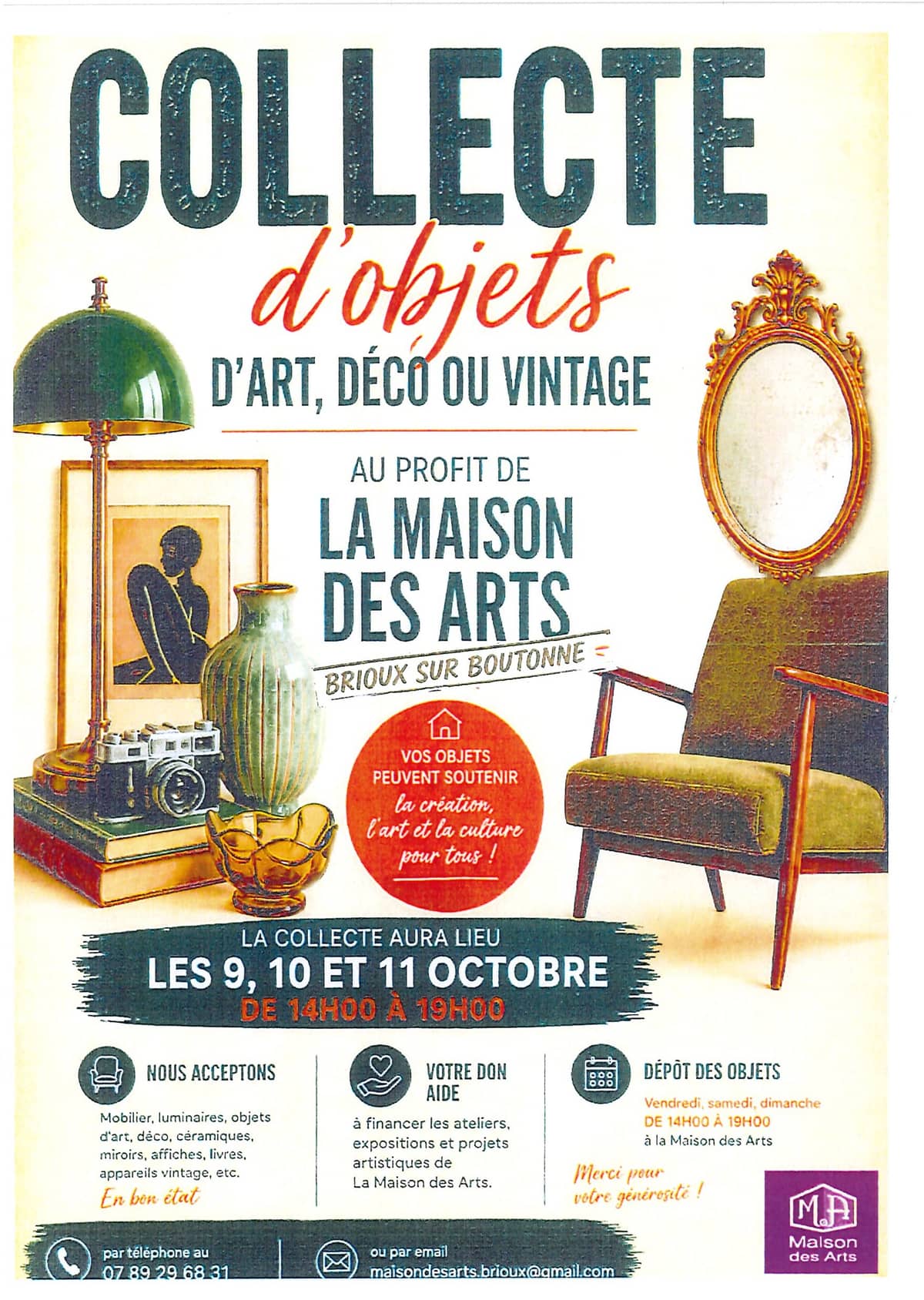 Illustration de l'événement : Collecte d'objets anciens, vintage ou déco