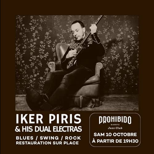 Illustration de l'événement : Prohibido Biarritz Jazz Club - Iker Piris & his Dual Electras