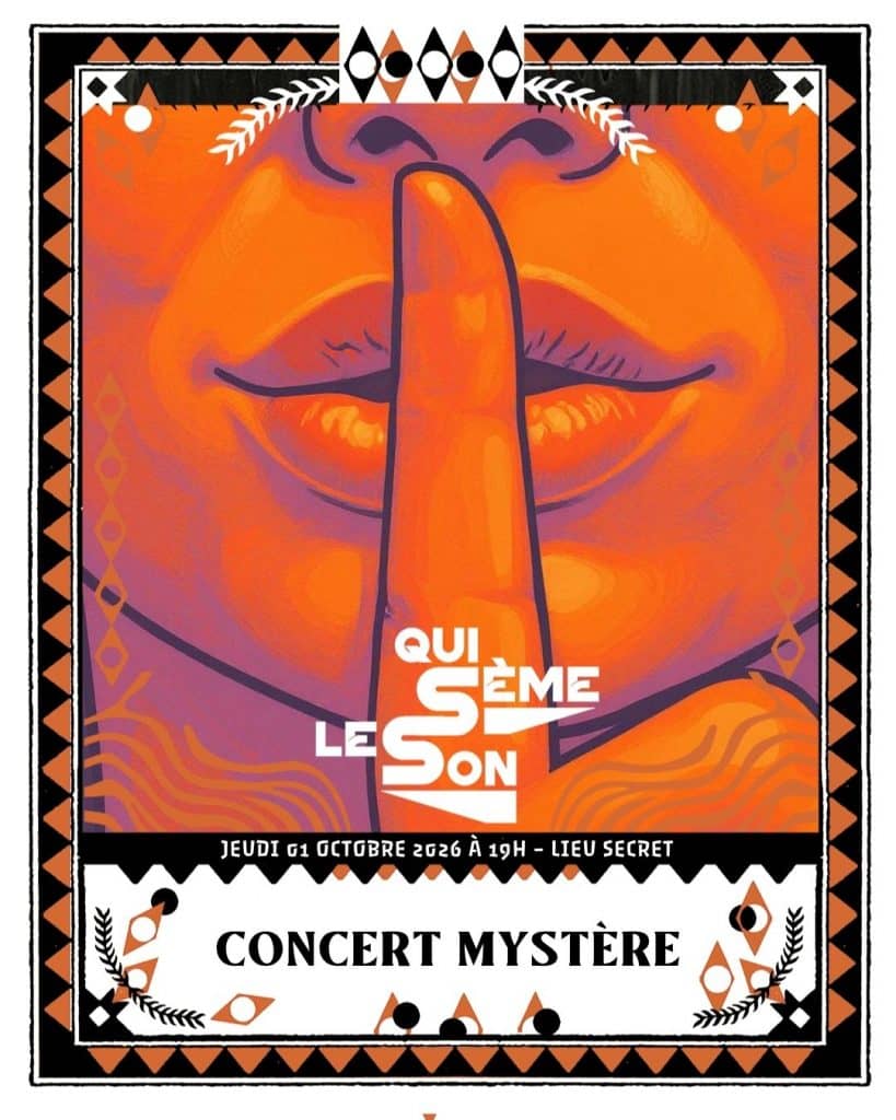 Illustration de l'événement : Concert caché (lieu secret) // Qui Sème Le Son par Diff'art