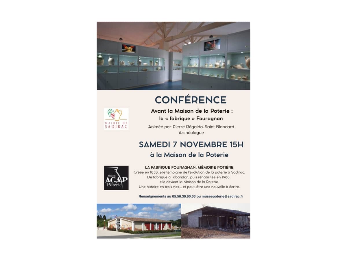 Illustration de l'événement : Conférence : Avant la Maison de la Poterie, la « fabrique » Fouragnan