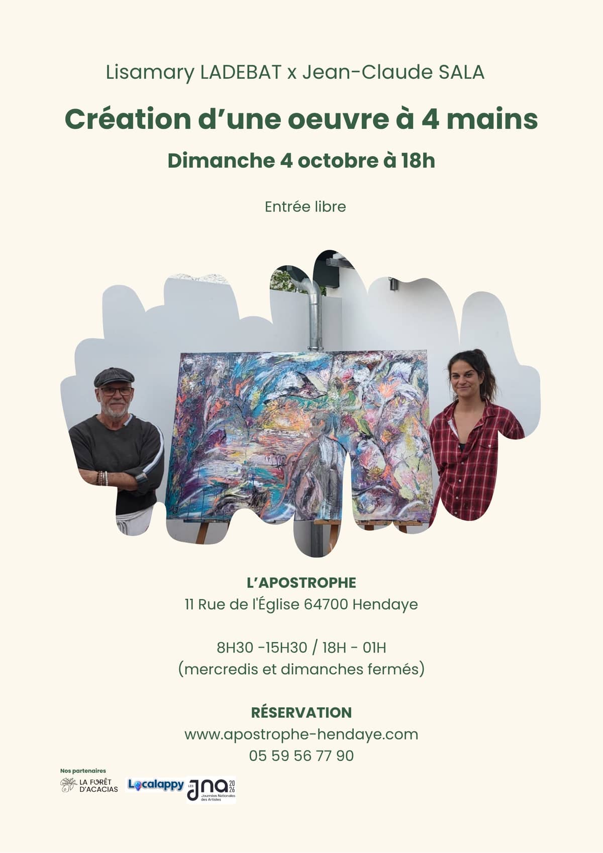 Illustration de l'événement : Création d'une œuvre à 4 mains