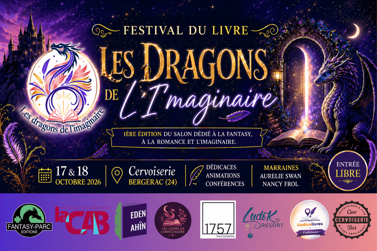 Illustration de l'événement : Les Dragons de l’Imaginaire | Festival de Littérature Fantastique