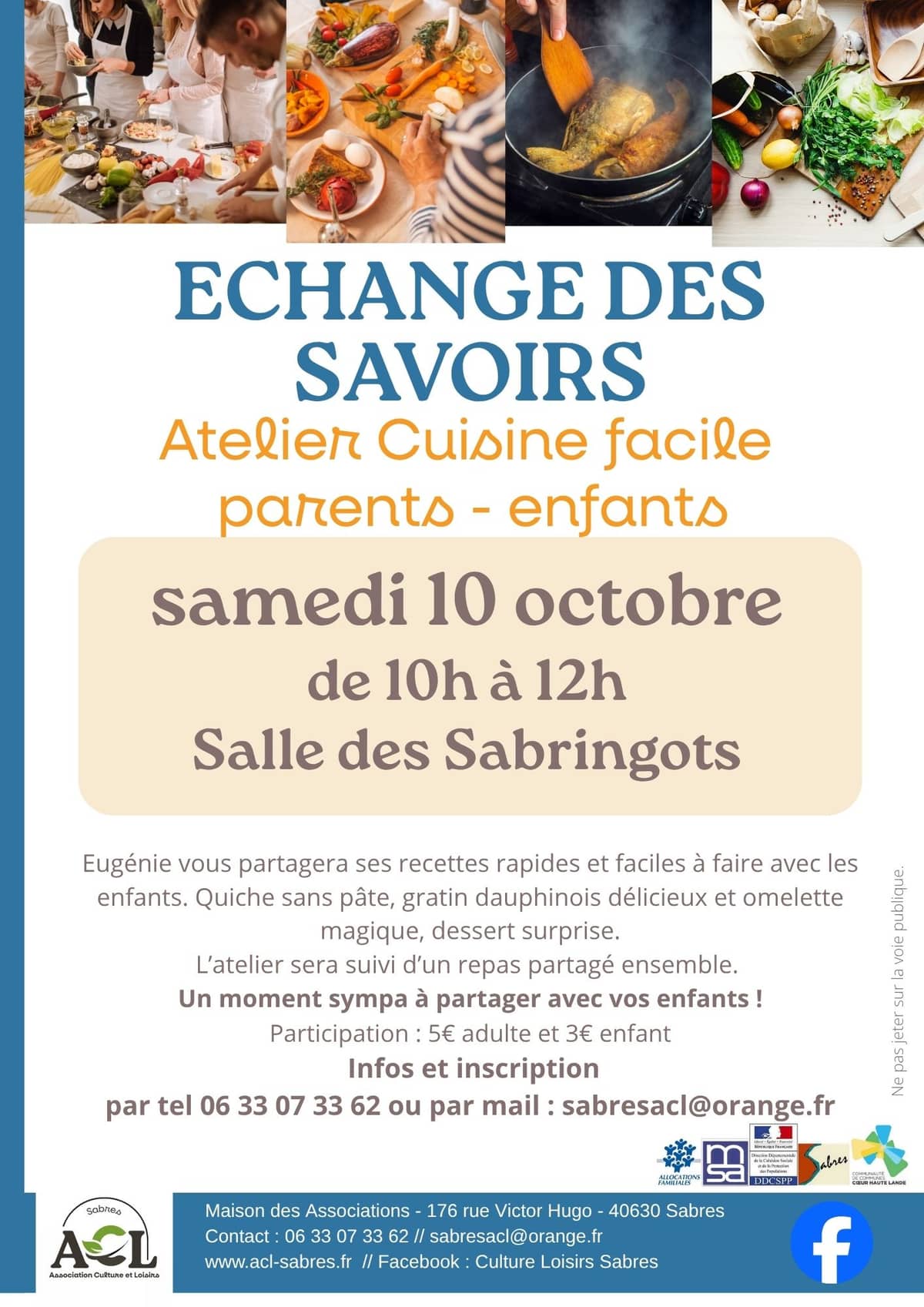 Illustration de l'événement : Echange des savoirs : cuisine facille parents-enfants