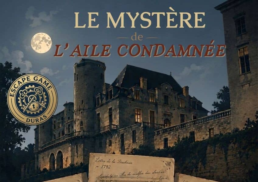 Illustration de l'événement : Escape game Mystère de l'aile condamnée au Château de Duras