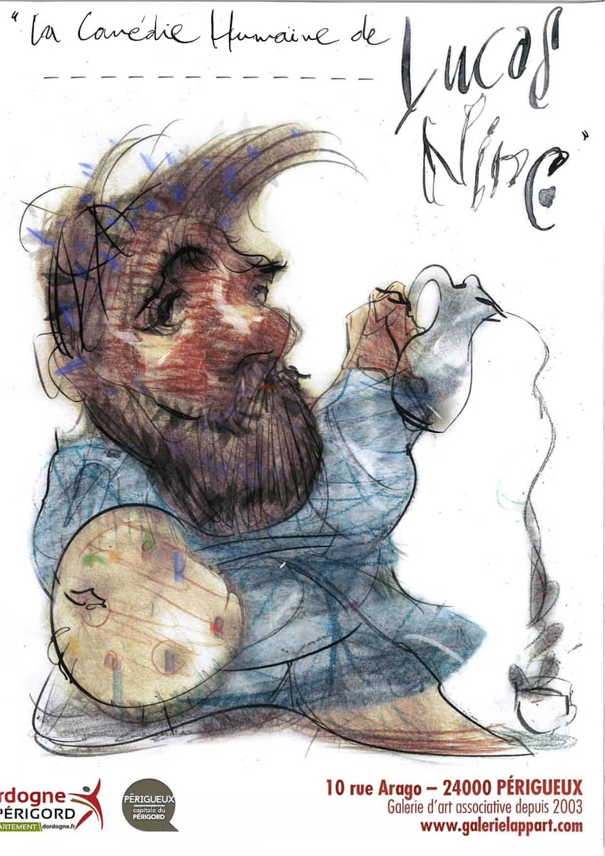 Illustration de l'événement : Exposition - "La Comédie Humaine" par Lucas NINE