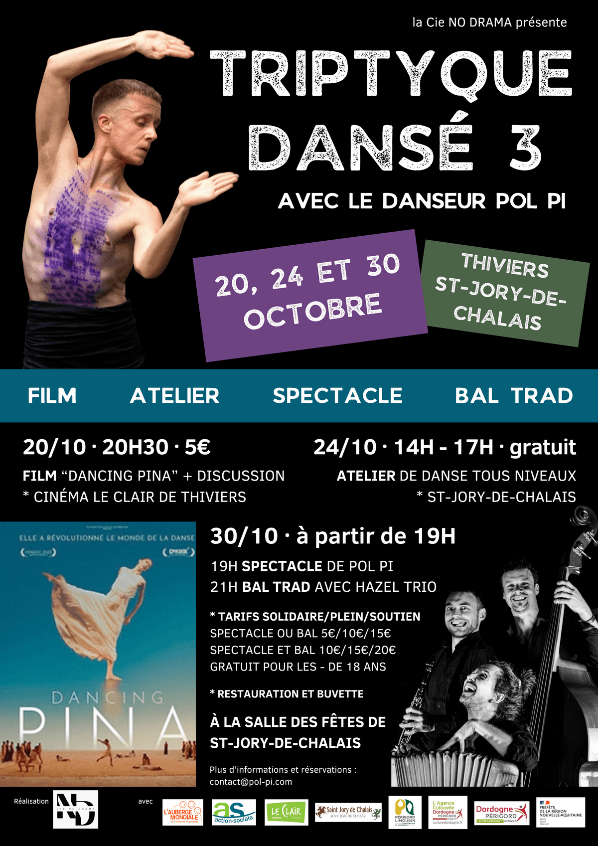 Illustration de l'événement : Triptyque dansé : le spectacle