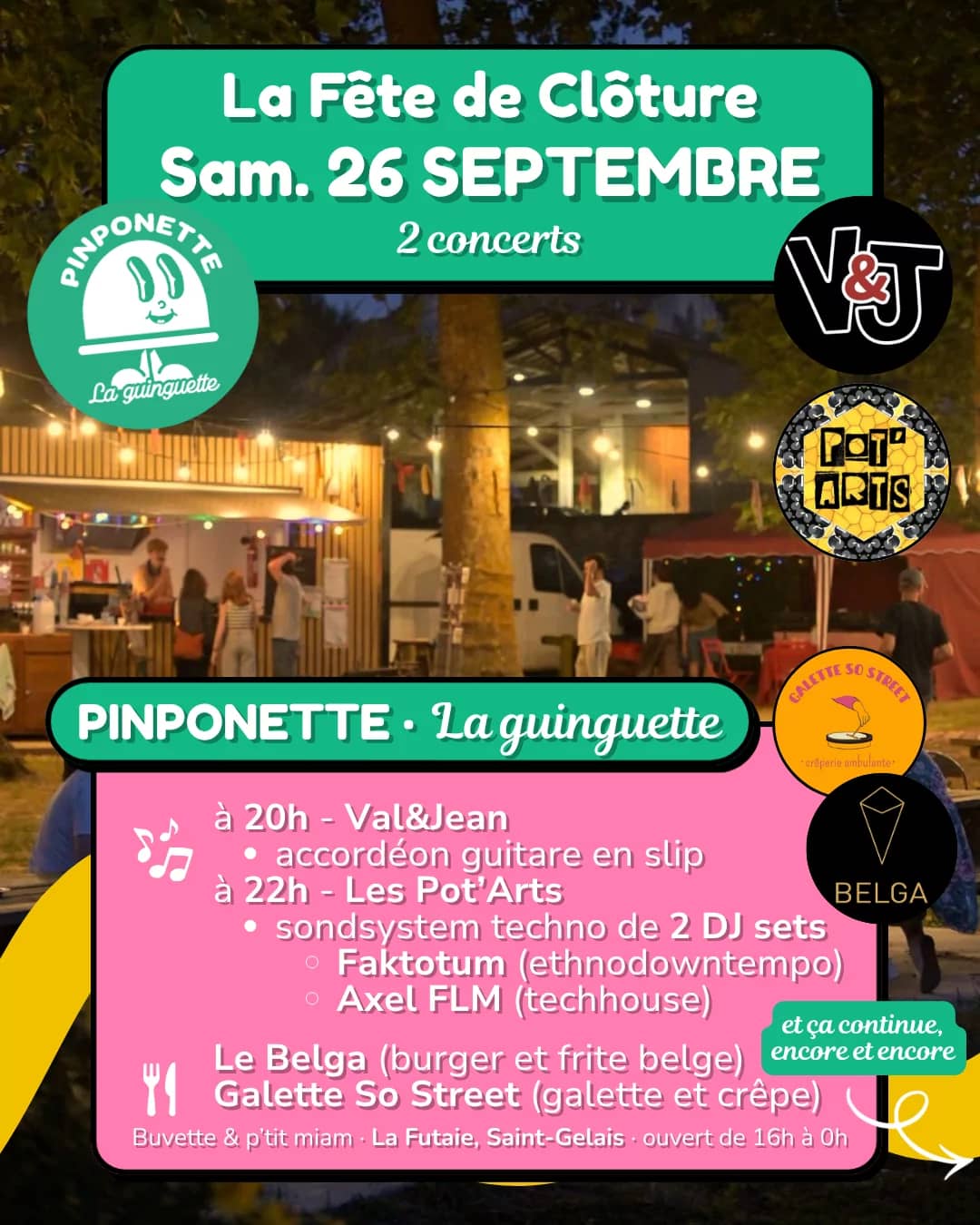Illustration de l'événement : Fête de Clôture de Pinponette à Saint-Gelais