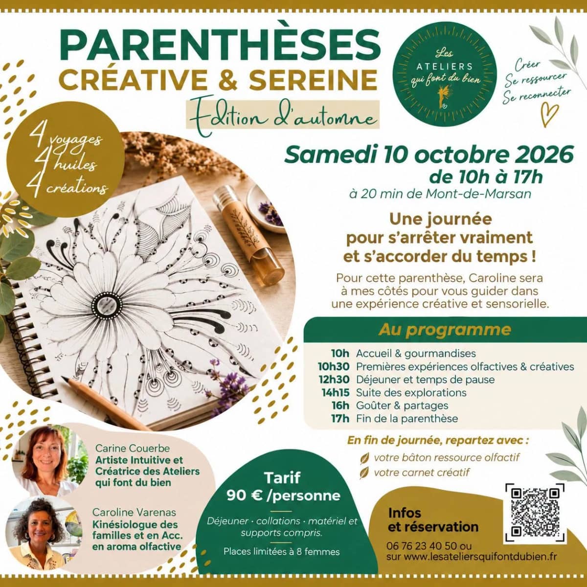 Illustration de l'événement : Parenthèses créatives et sereines