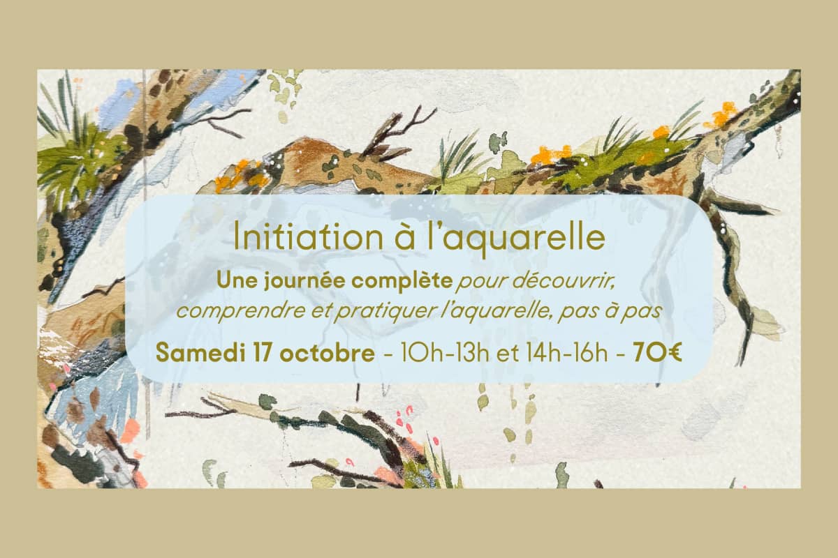 Illustration de l'événement : Journée d'initiation à l'aquarelle