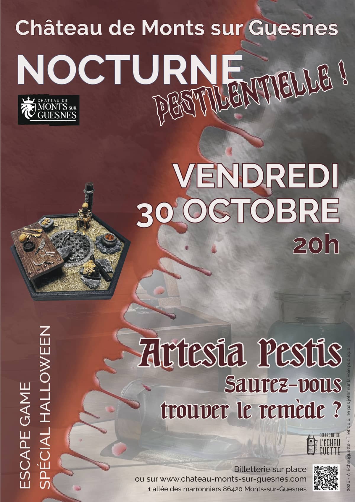 Illustration de l'événement : Nocturne Pestilencielle au Château de Monts-sur-Guesnes
