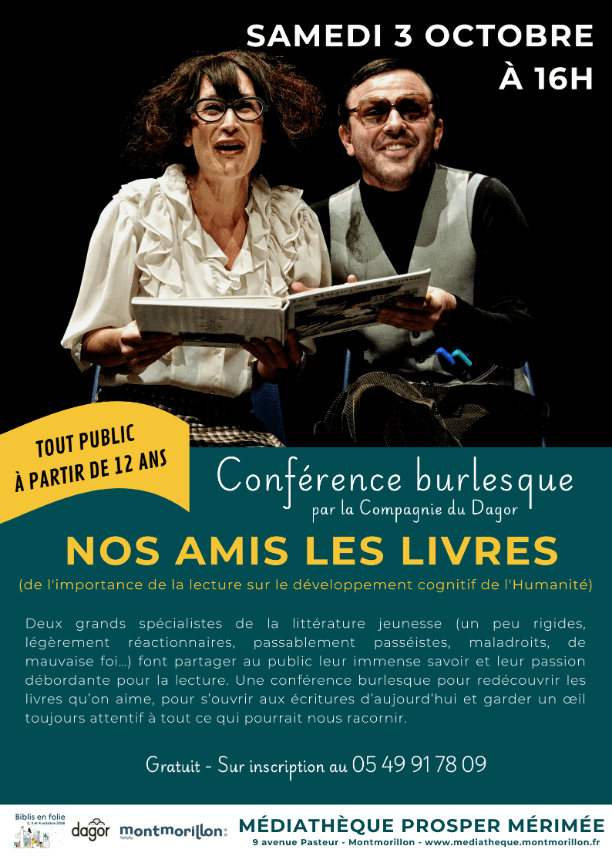 Illustration de l'événement : Nos amis les livres (de l’importance de la lecture sur le développement cognitif de l’Humanité)