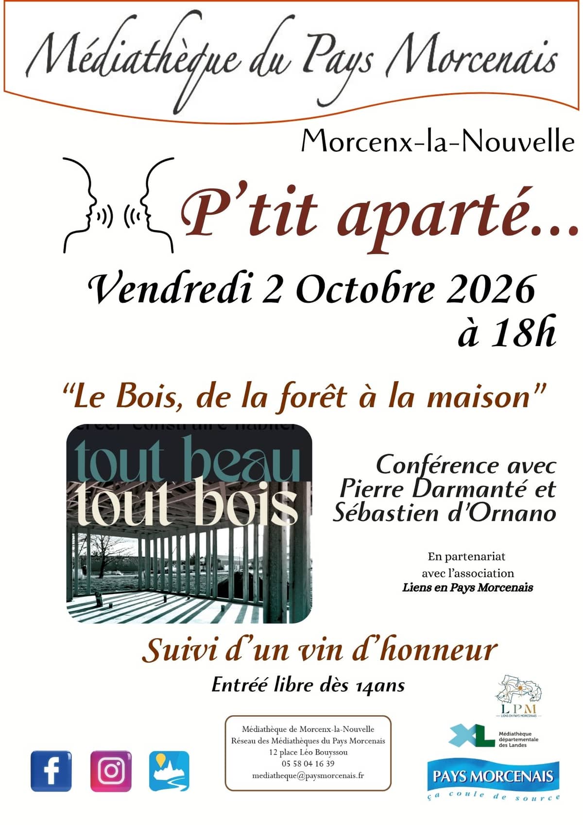 Illustration de l'événement : "tout beau tout bois" Ptit aparté "Le bois, de la forêt à la maison"