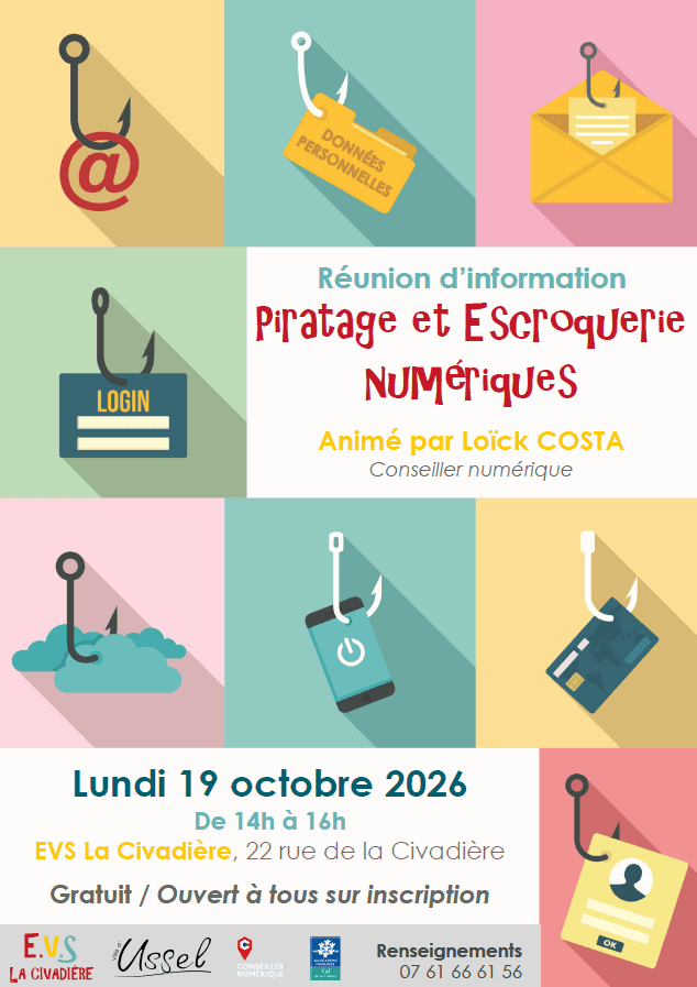 Illustration de l'événement : Réunion d'information "piratage et escroquerie numérique"