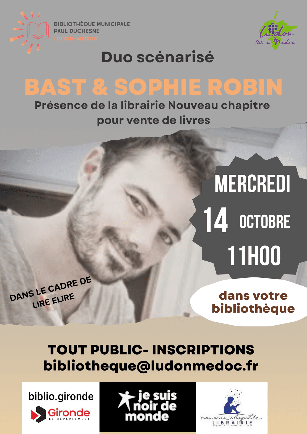 Illustration de l'événement : Duo scénarisé - Bast, Sophie Robin