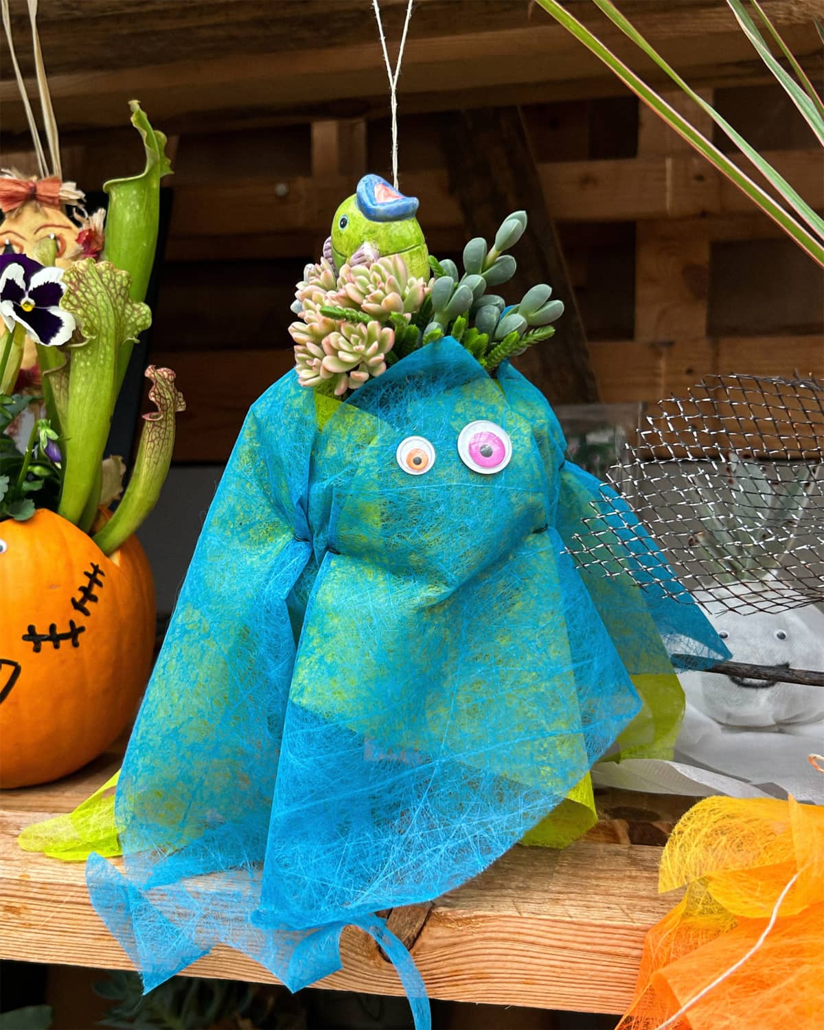 Illustration de l'événement : Ateliers enfants spécial Halloween chez Mendi - Kokedama