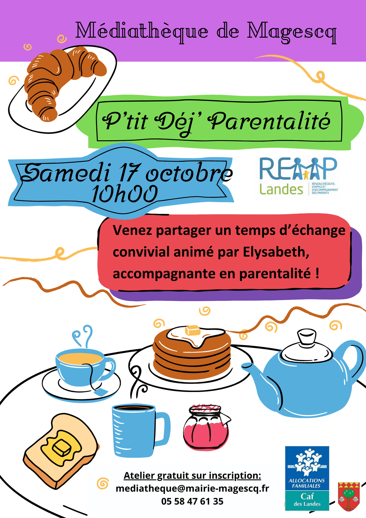 Illustration de l'événement : Pti déj' parentalité