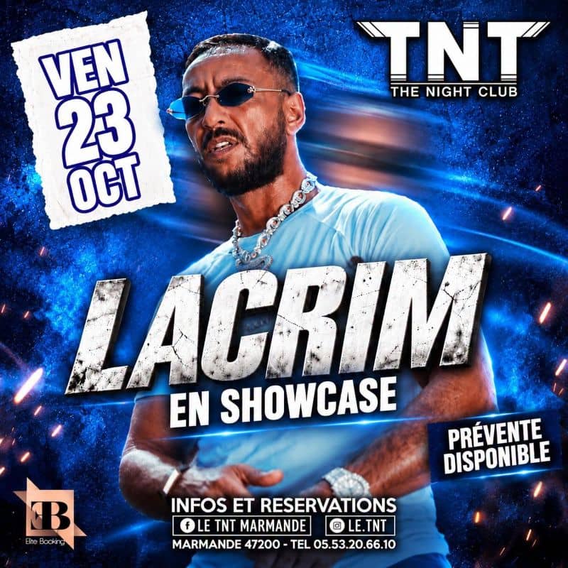 Illustration de l'événement : LACRIM en Showcase au TNT