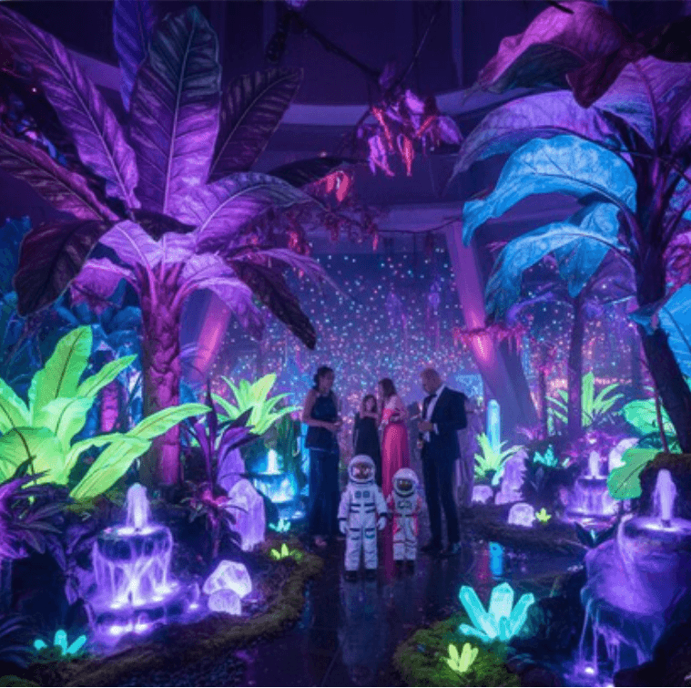 Illustration de l'événement : Toutes Makeuses - Scénographie Végétale Lumineuse