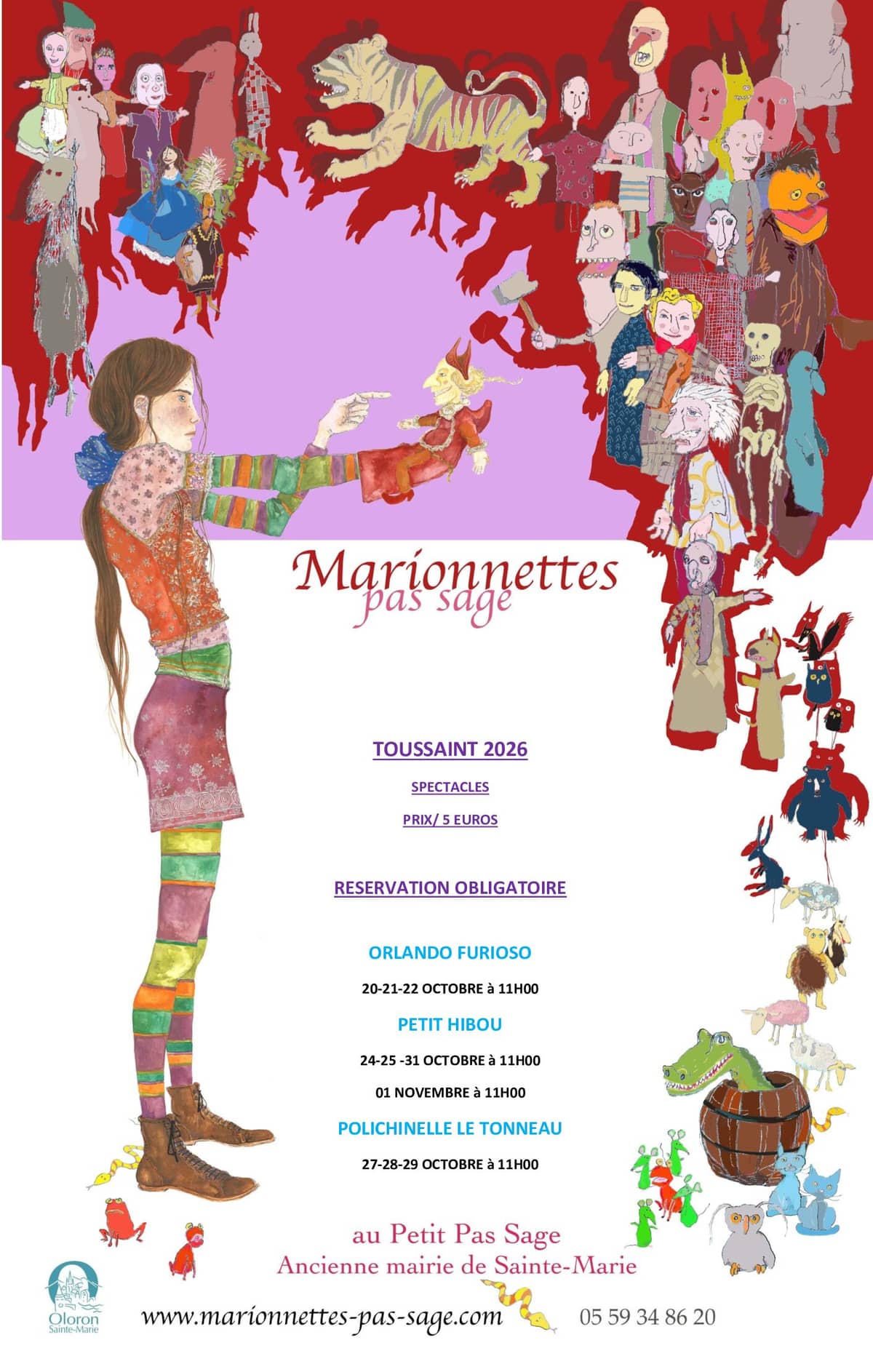 Illustration de l'événement : Spectacle Marionnettes Pas Sage "Petit hibou "