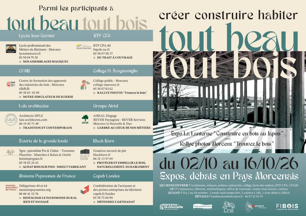 Illustration de l'événement : "tout beau tout bois" Visite guidée l'architecte Aurélia Coche raconte..