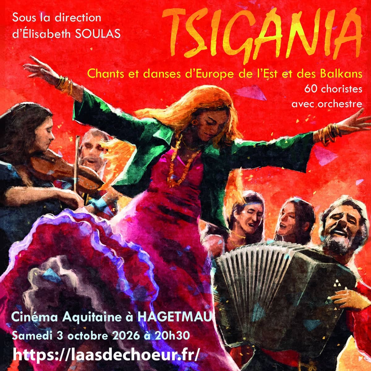 Illustration de l'événement : TSIGANIA - Chants et danses d'Europe de l'Est et des Balkans