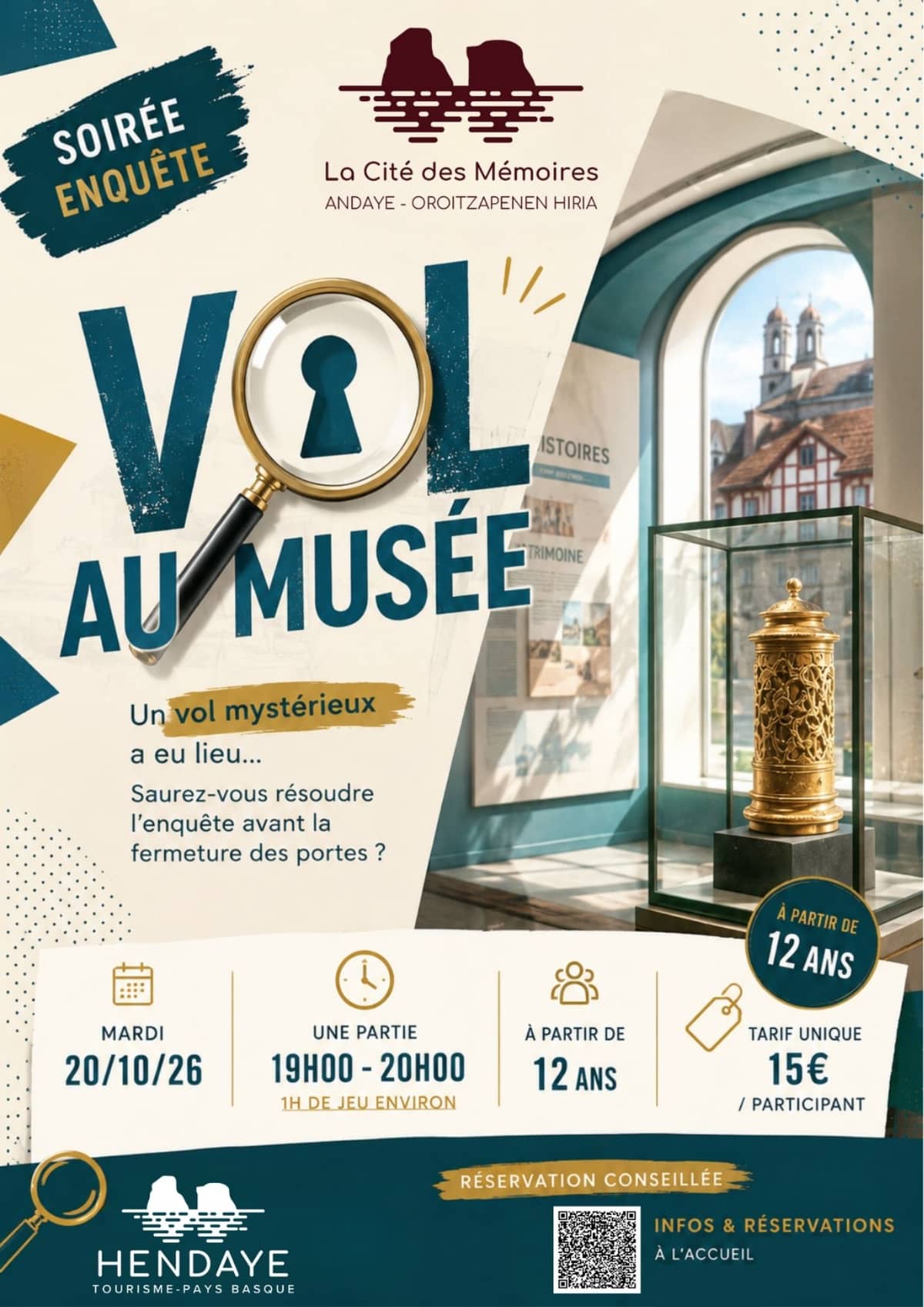 Illustration de l'événement : Semaines des Enfants - Escape game Géant "Vol au musée"