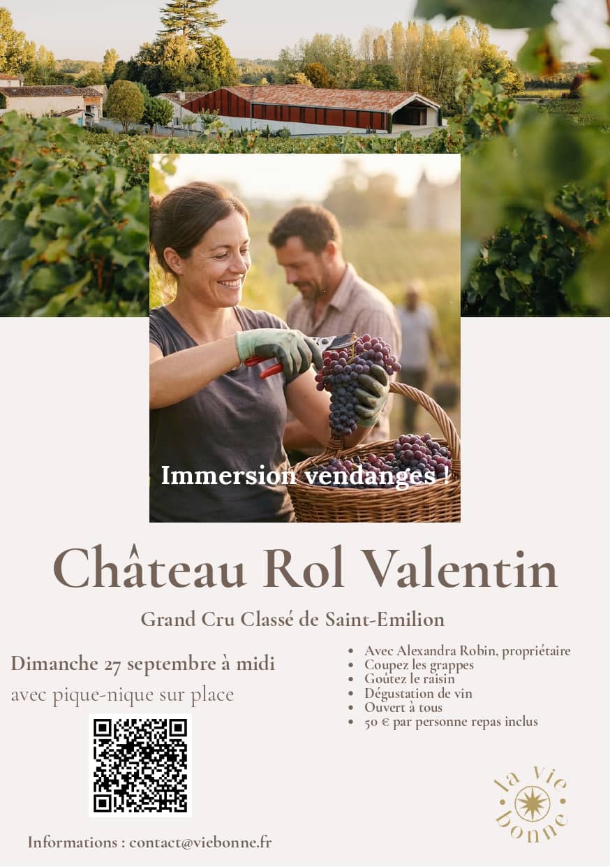 Illustration de l'événement : Immersion vendanges - Château Rol Valentin