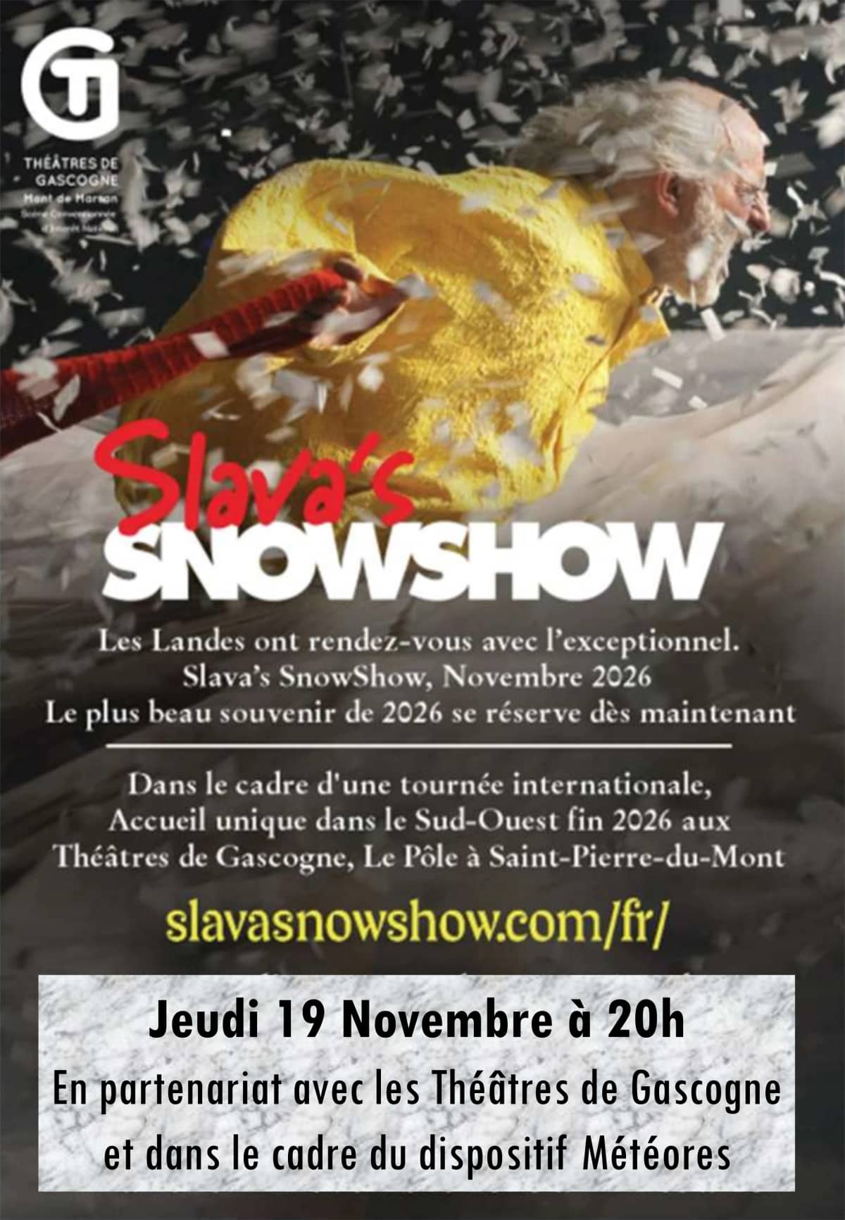 Illustration de l'événement : Théâtre : Slava's SNOSHOW