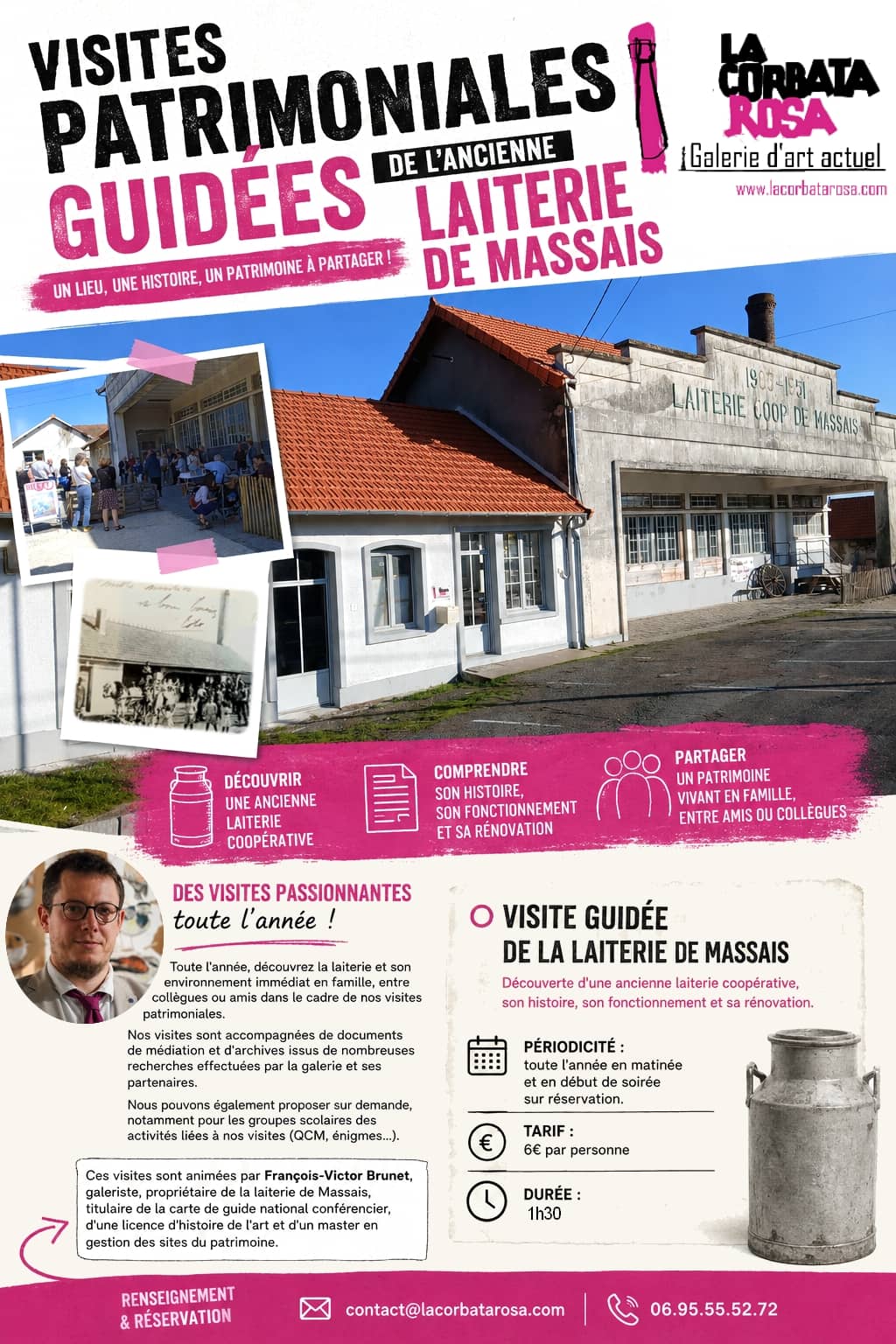 Illustration de l'événement : Visite patrimoniale de l'ancienne laiterie coopérative de Massais