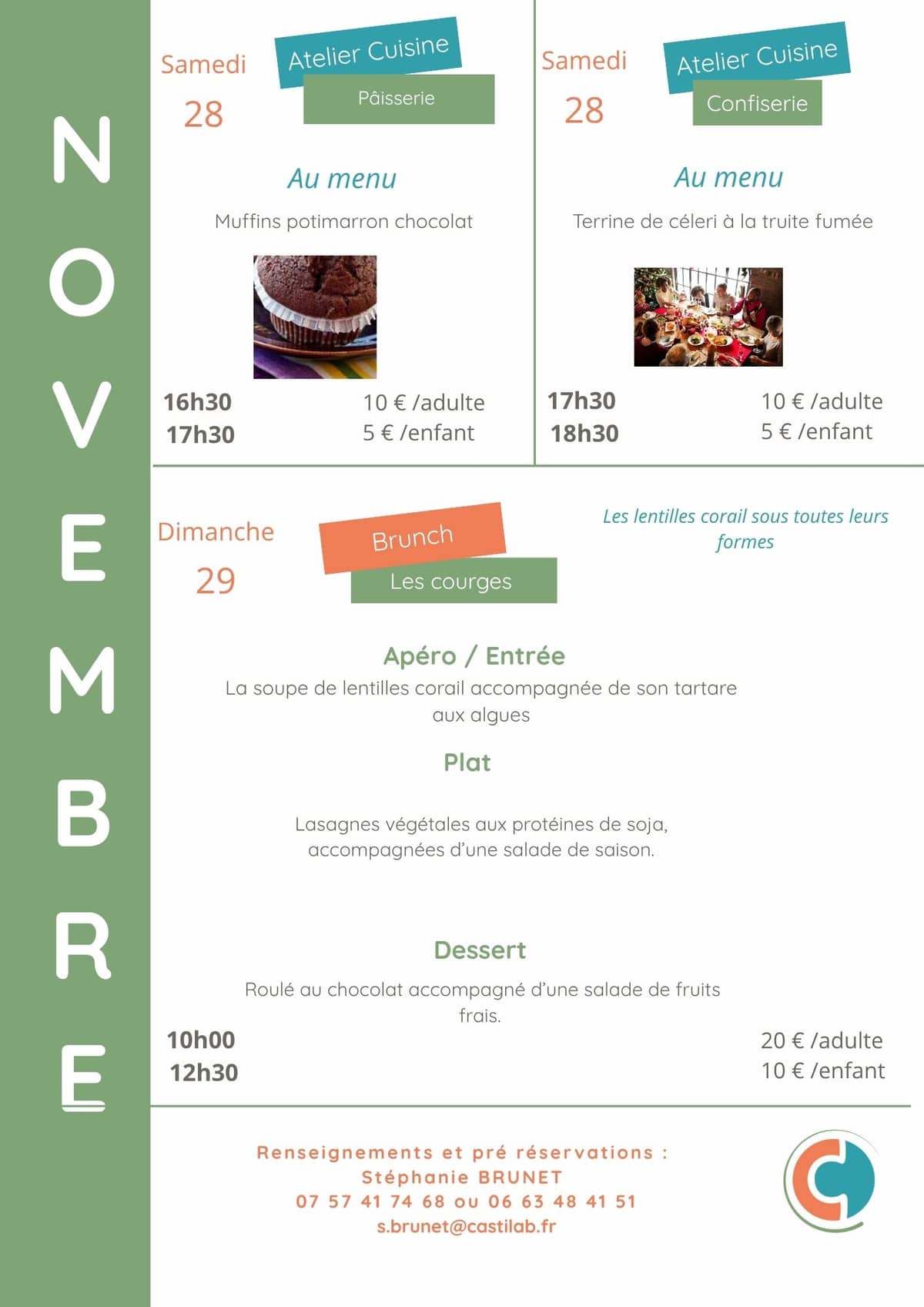 Illustration de l'événement : Ateliers culinaires Bio d'Ici novembre