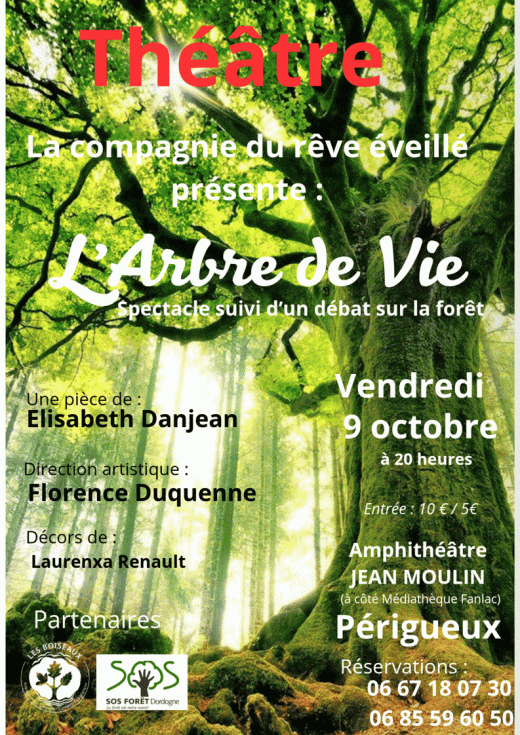 Illustration de l'événement : Théâtre l'Arbre de Vie suivi d'un débat sur nos forêts