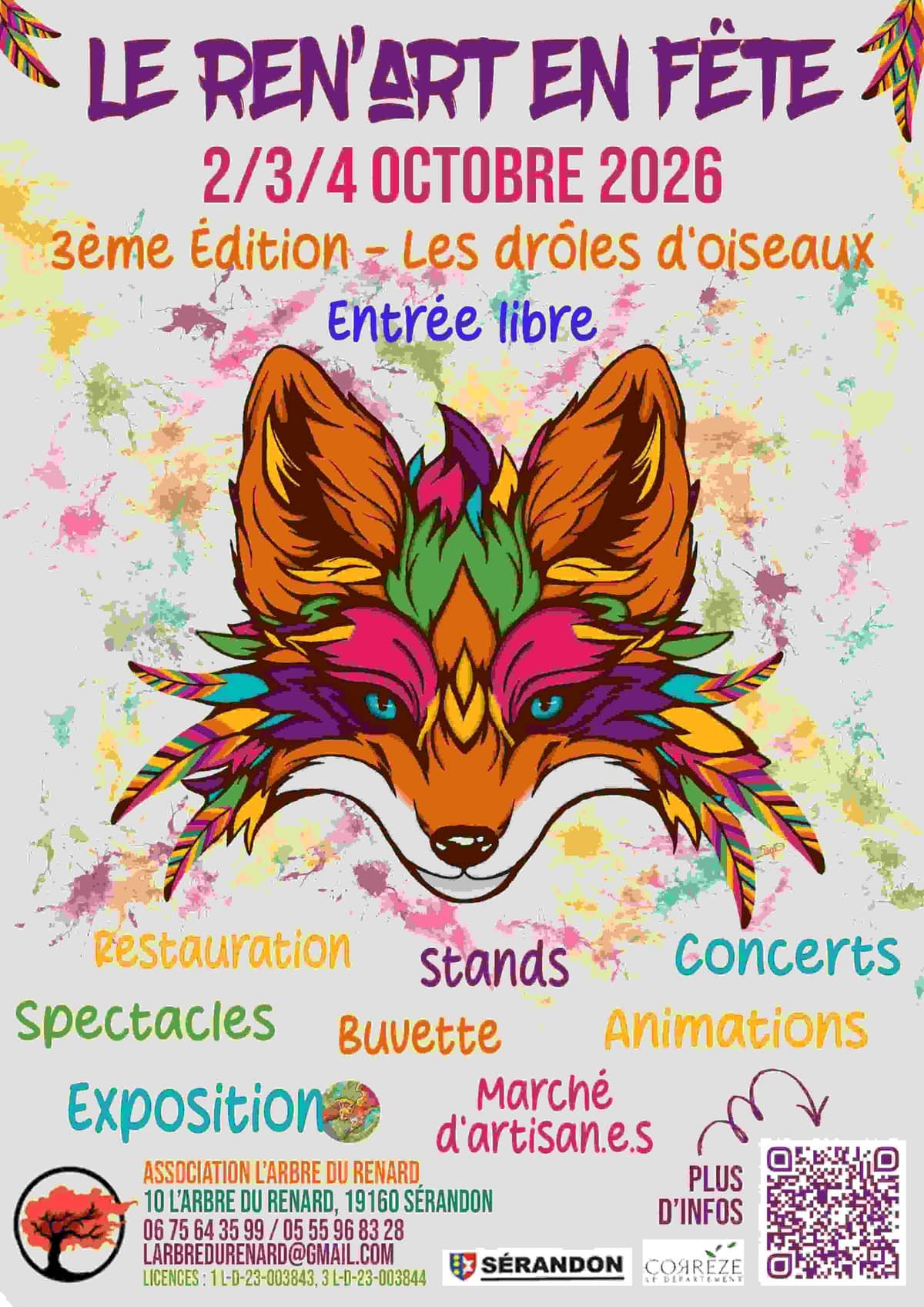 Illustration de l'événement : Ren'art en fête 3ème édition Drôles d'oiseaux