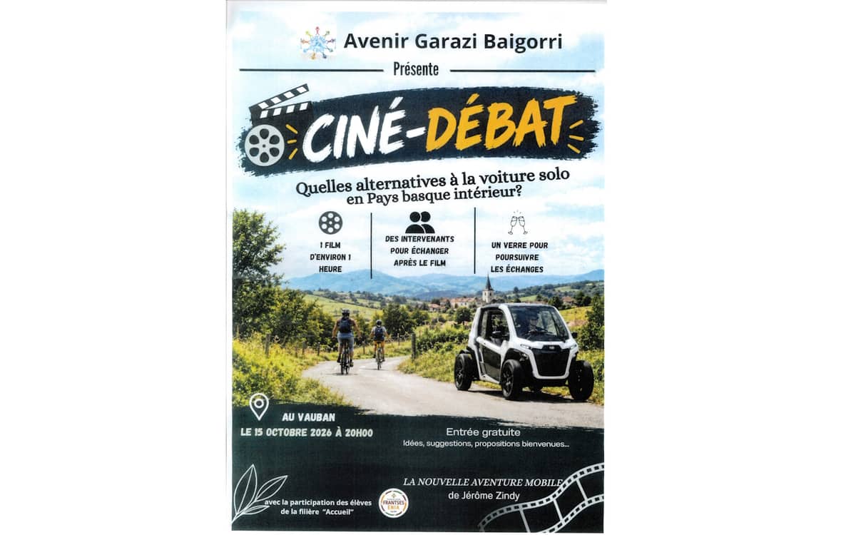 Illustration de l'événement : Ciné débat - Quelles alternatives à la voiture solo au Pays basque intérieur ?