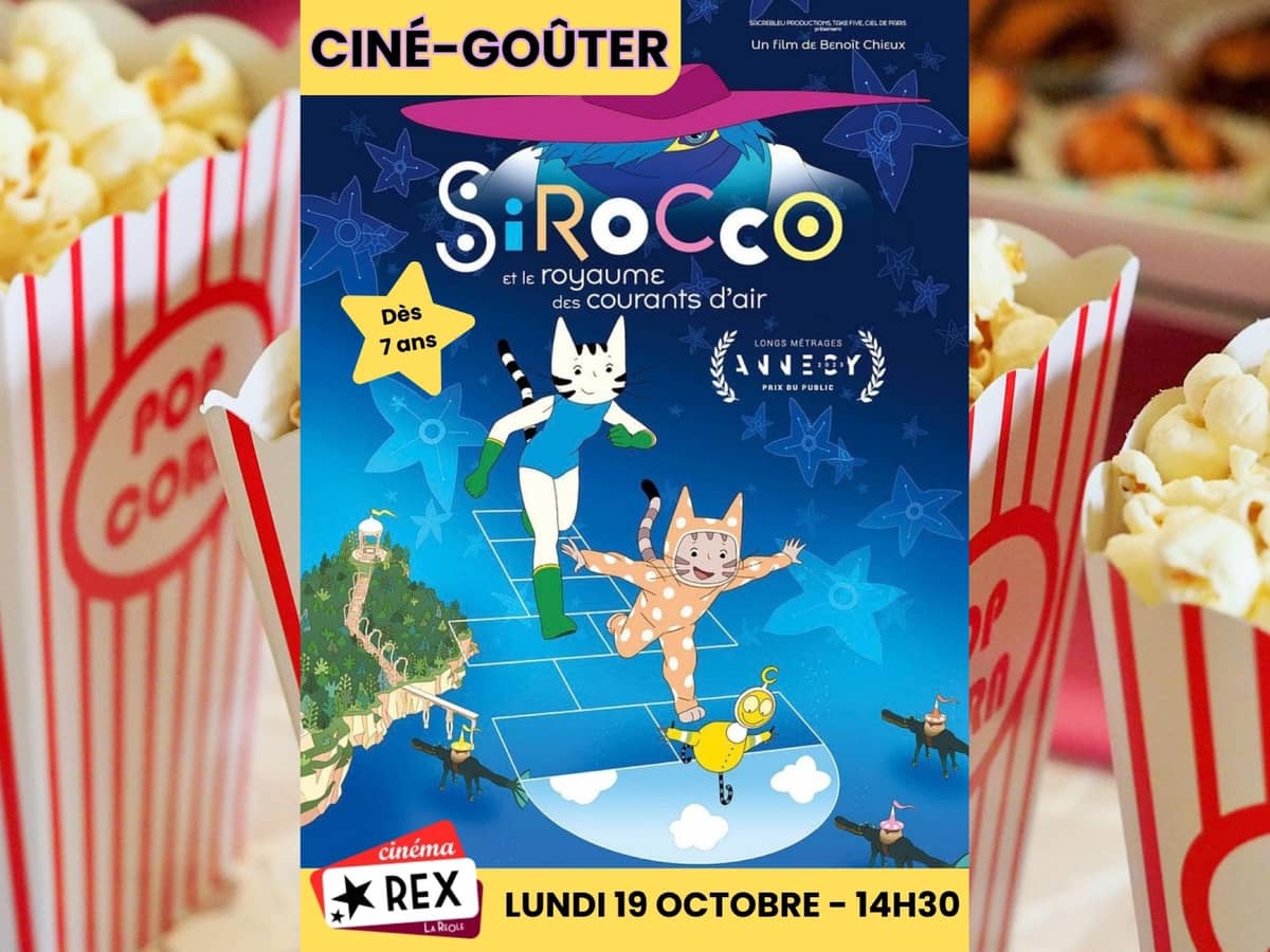 Illustration de l'événement : Ciné-goûter : Sirocco et le royaume des courants d'air