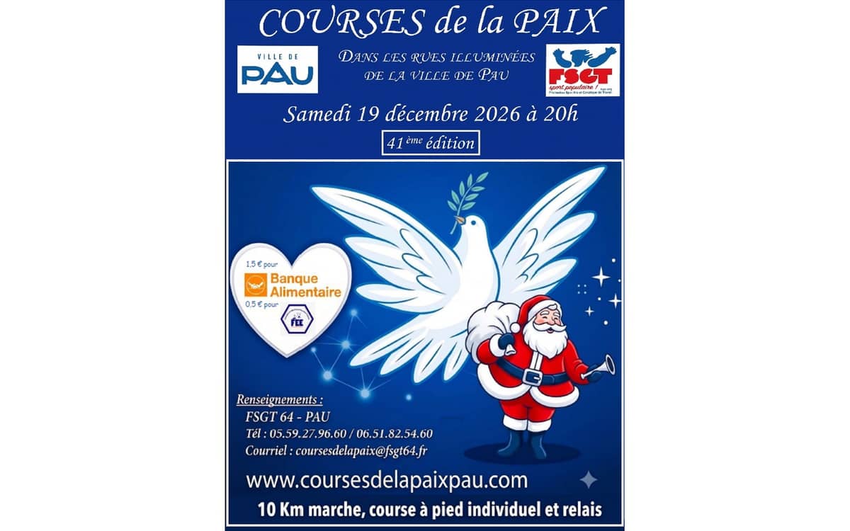 Illustration de l'événement : Noël à Pau - Course de la Paix 2026