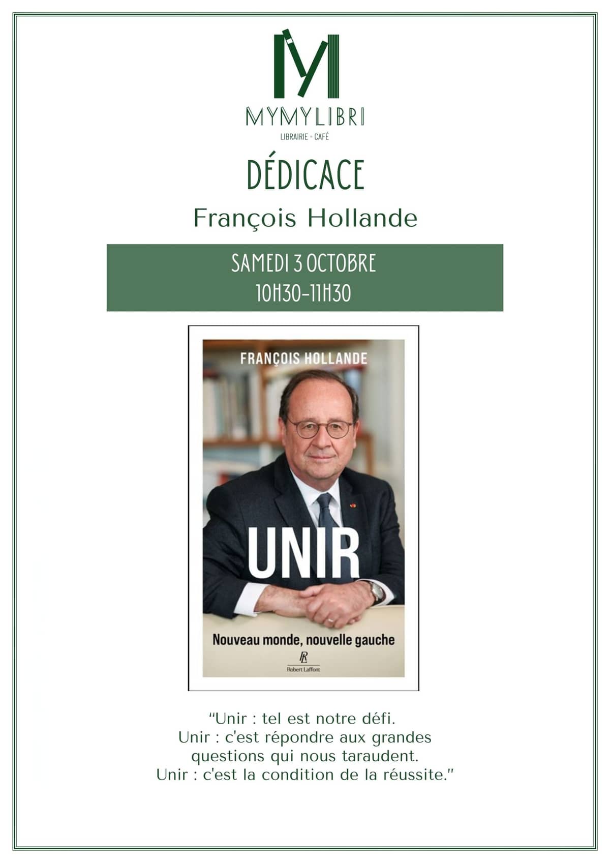 Illustration de l'événement : Dédicace avec François Hollande