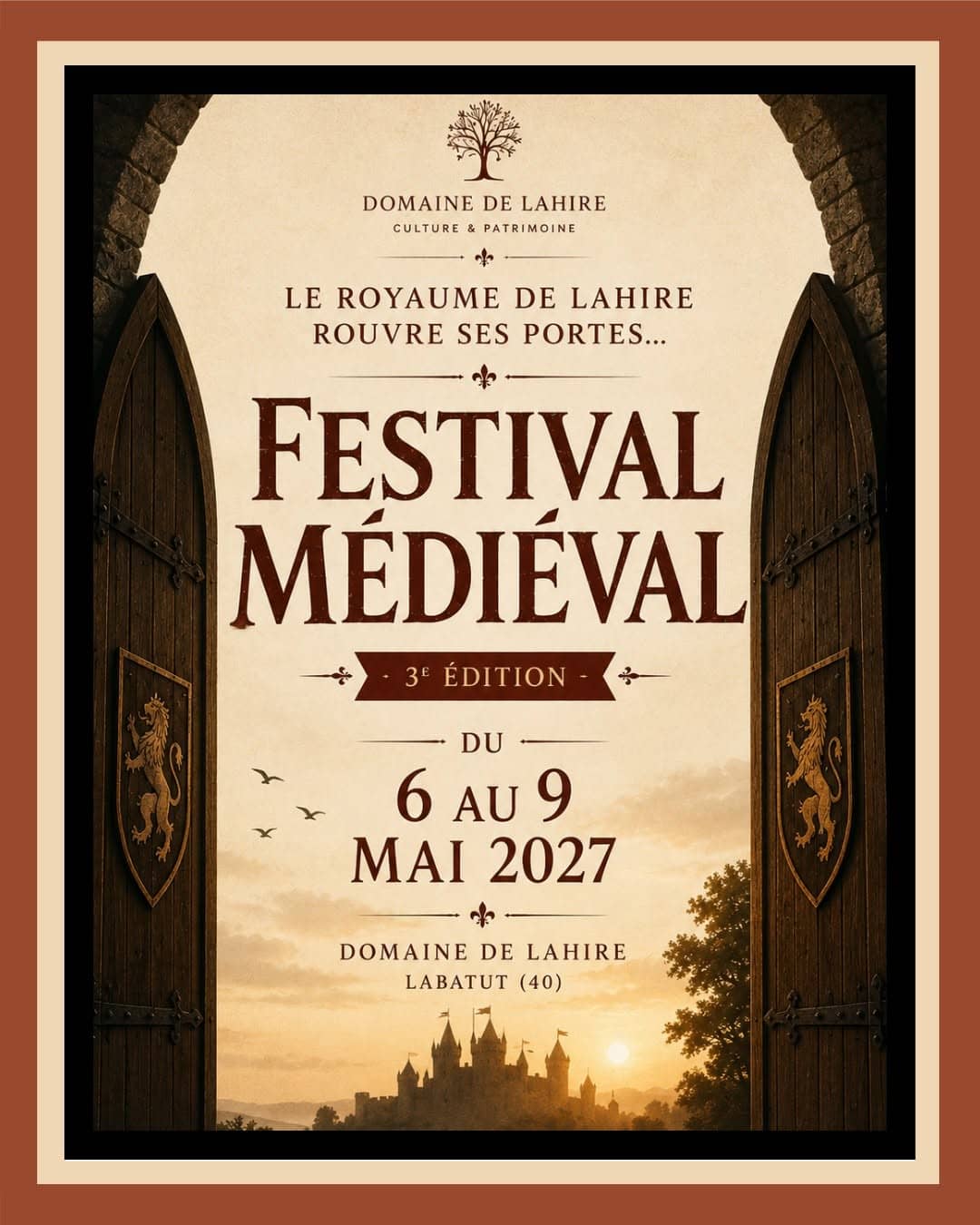 Illustration de l'événement : Festival Médieval Domaine de Lahire 3ème Edition