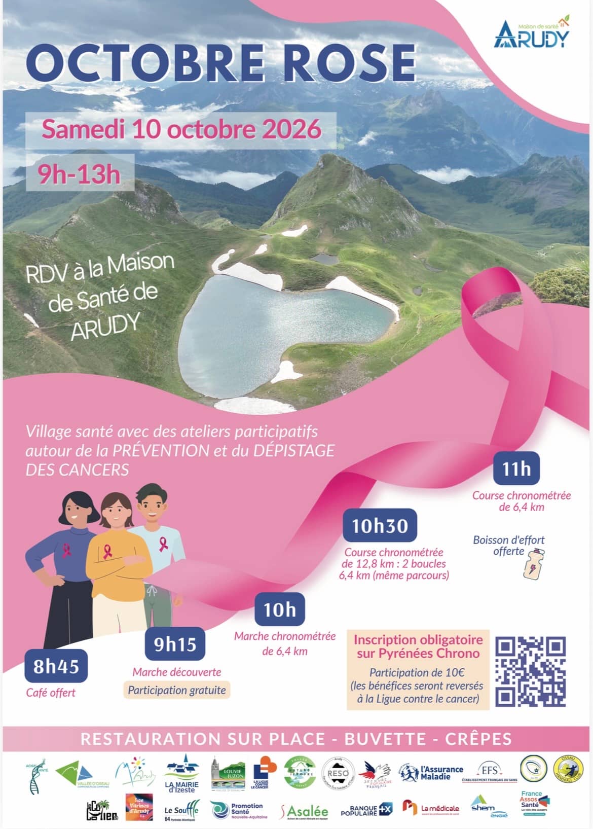 Illustration de l'événement : Octobre rose : Marche / course / ateliers de prévention