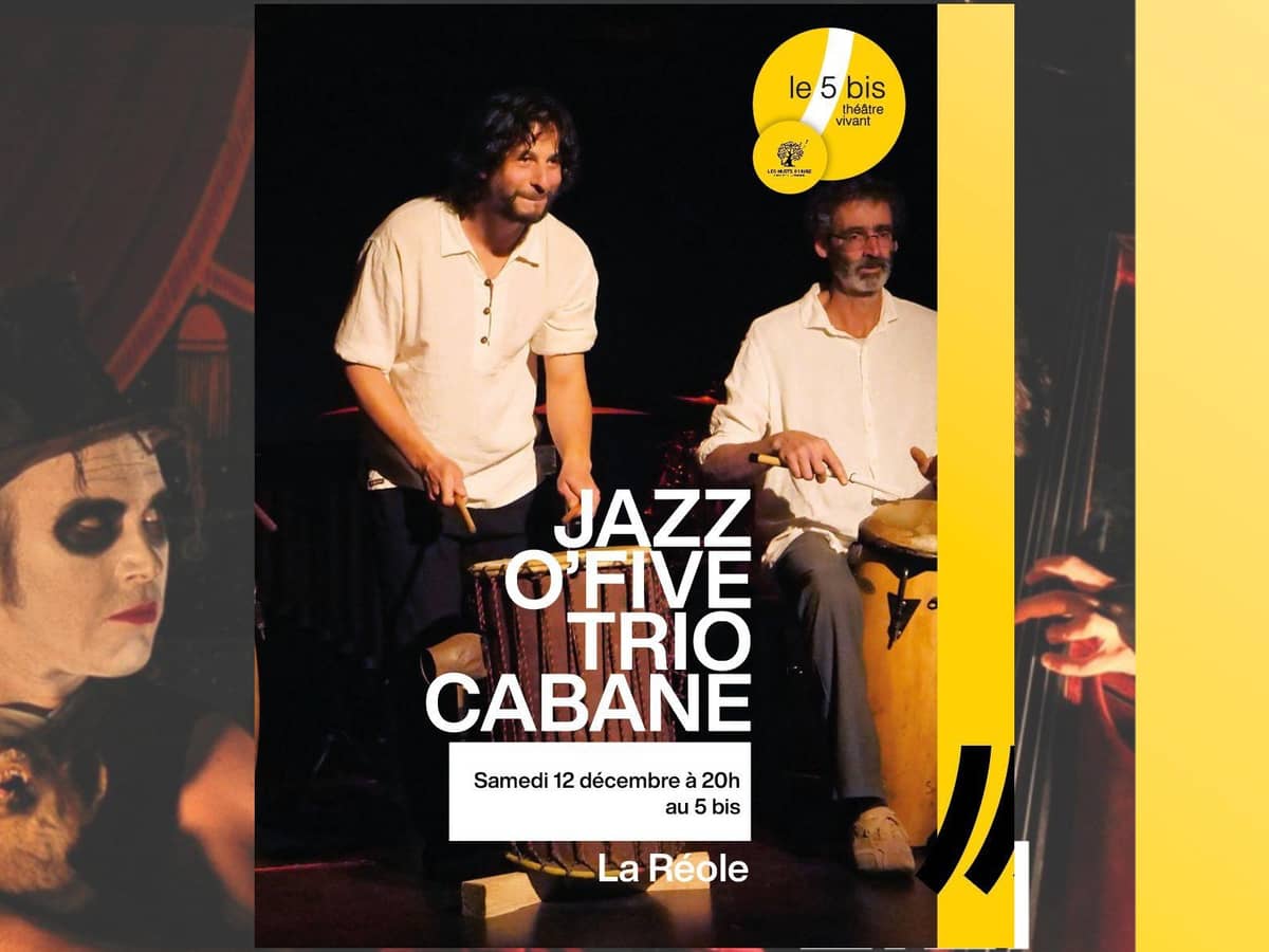 Illustration de l'événement : Jazz O,Five trio CABANE