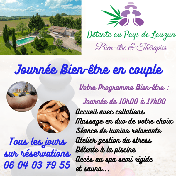 Illustration de l'événement : Journée bien-être en couple