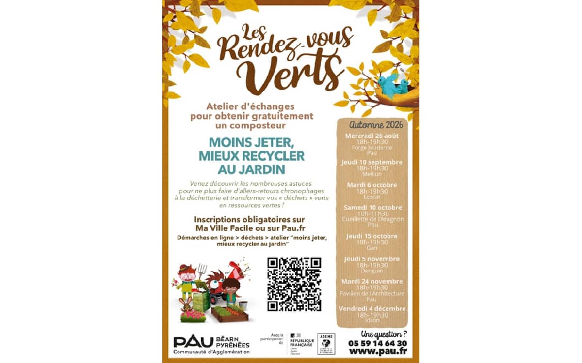 Illustration de l'événement : Cultivons Pau + Vert - Atelier moins jeter, mieux recycler au jardin
