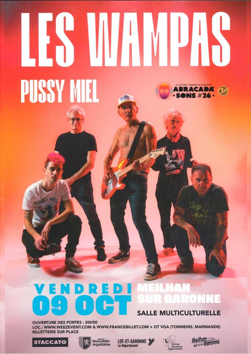 Illustration de l'événement : Festival Abracada'Sons #26 - LES WAMPAS - 1ère partie PUSSY MIEL en Concert